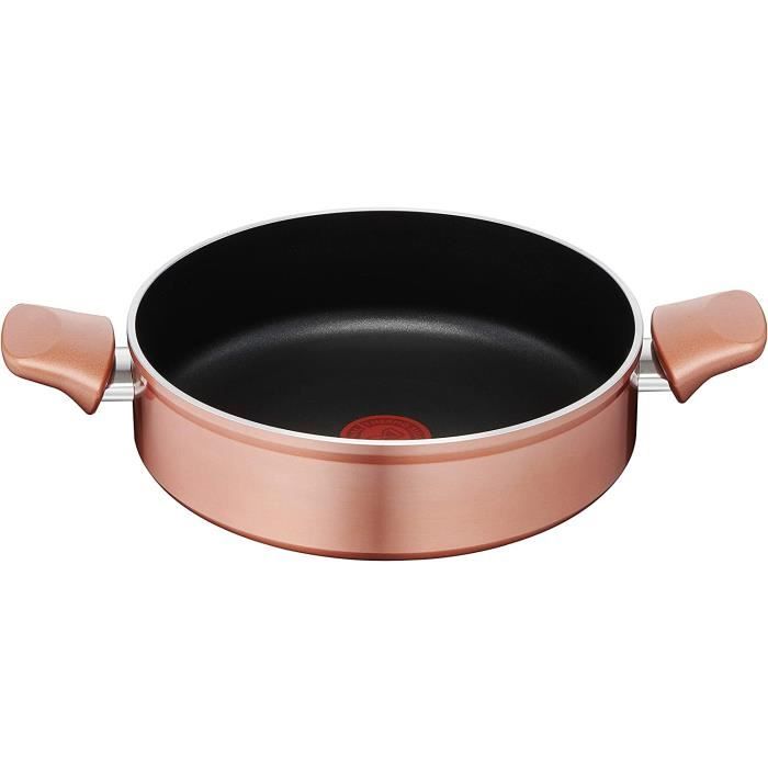 DELUXE Poêle à Frire En Acier Inoxydable De 30,5 Cm, Grande Poêle Avec Couvercle Et Poignée Qui Reste Froide, Sauteuse Profonde De 5 L Pour Ragoût De Braise, Casserole De Cuisson Multifonction