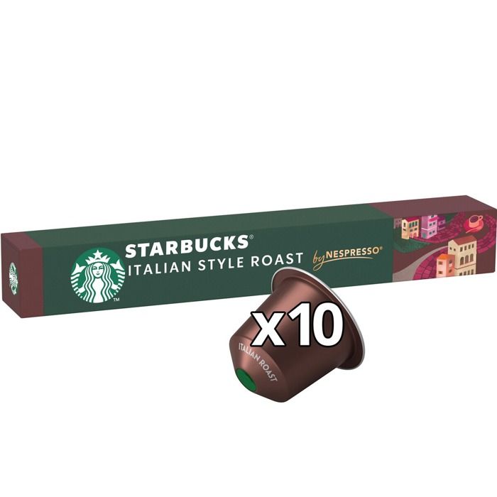 Capsule café Starbucks by Nespresso Italian Style Roast X10 Capsule café Starbucks by Nespresso Italian Style Roast X10