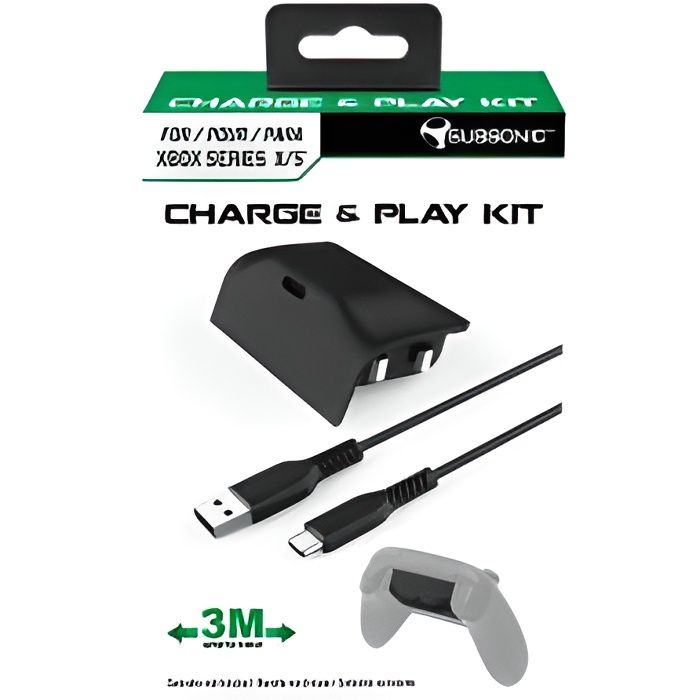 Subsonic - Kit de charge - Batterie et câble USB C de 3 mètres pour manette  Xbox serie X - Cdiscount