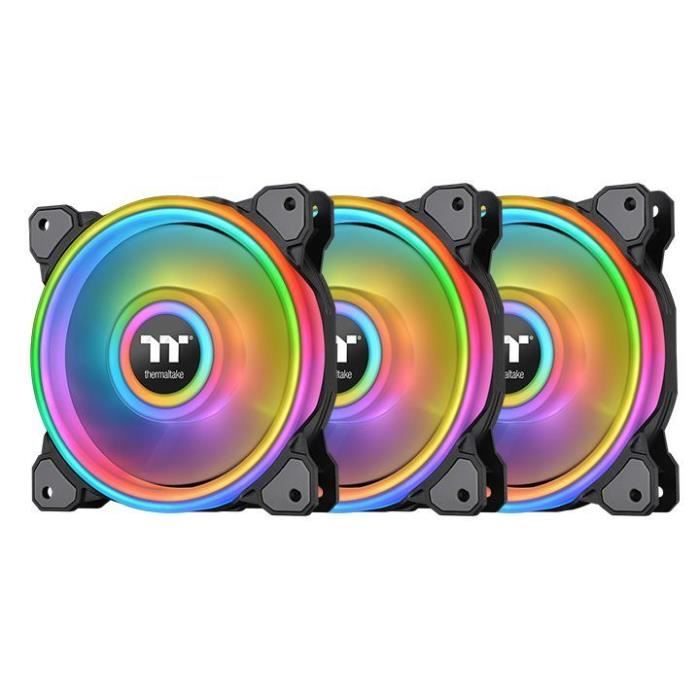 Thermaltake Riing Quad 14 RGB Radiator Fan TT Premium Edition 3 Pack/Case Fan - CL F089 PL14SW A - Thermaltake