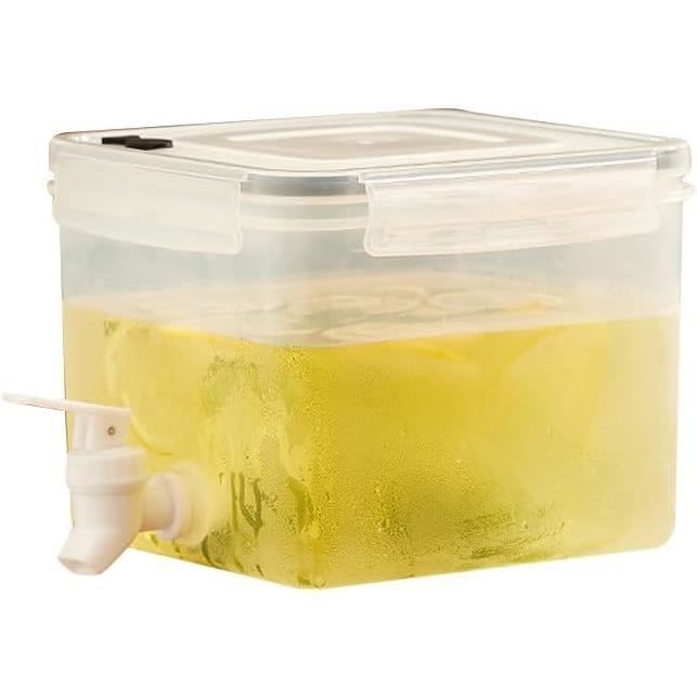 Carafe à Boisson Froide Avec Robinet - Capacité 3,5 L, En Plastique Polypropylène - Pour Jus, Limonade, Eau