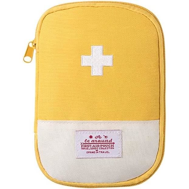 Trousse De Premiers Secours Vide - Mini Sac Médicament En Tissu Oxford Imperméable - Multi-poches - Pour Maison, Sport, Voyage - 13