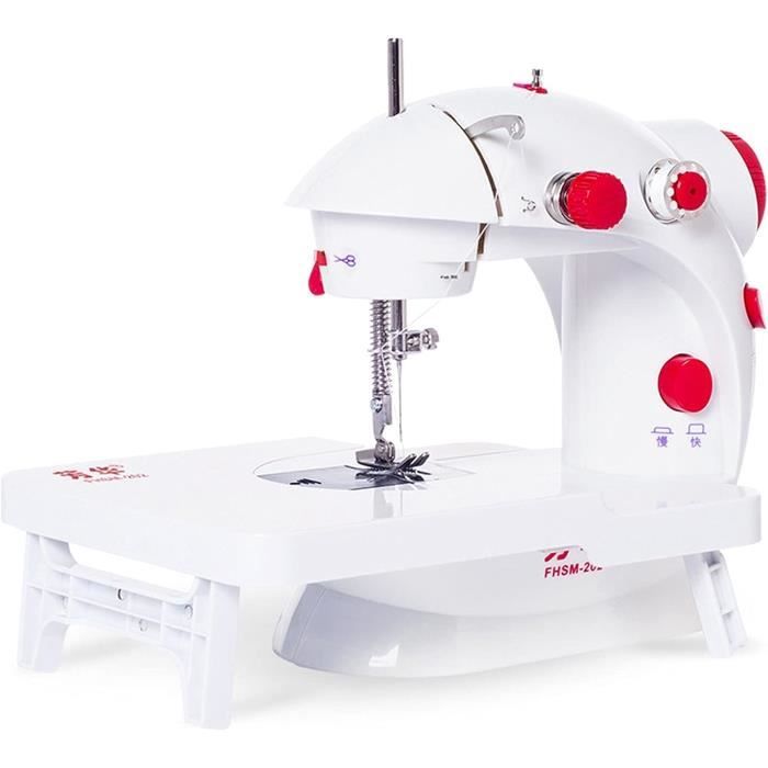Machine à Coudre Umelee 45 Points, Vitesse Réglable, éclairage LED, Pédale Incluse - Pour Débutants Et Couturiers