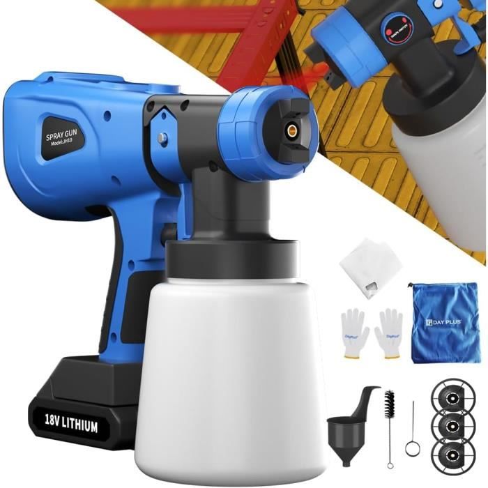 Pistolet Pulvérisateur Sans Fil GISAM Avec 2 Batteries - Peinture / Insecticide