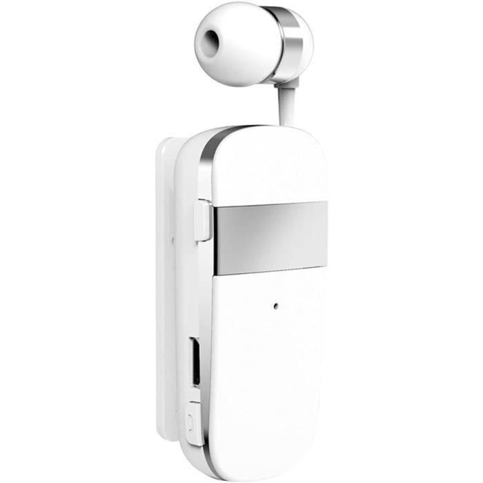 Clip Oreillette Bluetooth 5.2 DOMIKIT - 75 MAh, 15H Autonomie, USB-C, Clip Oreille Ouvert, Idéal Télétravail & Sport - Noir