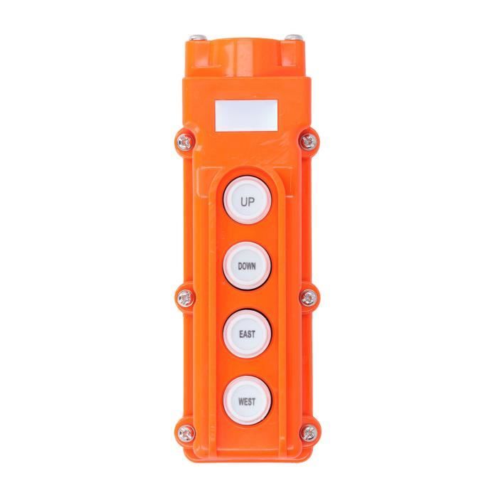 Bouton-poussoir De Commande De Grue Portable - Orange - 7x2,5 Cm - Neuf Générique