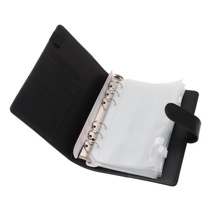Carnet Professionnel à Fermeture éclair En Similicuir – Bloc-notes Organisateur Avec Calculatrice Et Pochettes