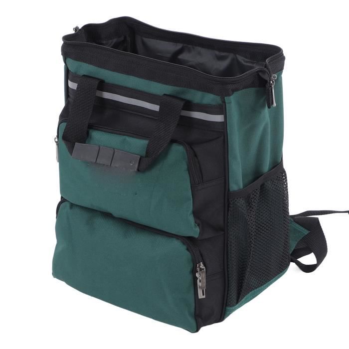 Sac à outils en tissu imperméable et résistant, avec de multiples poches de rangement, sac