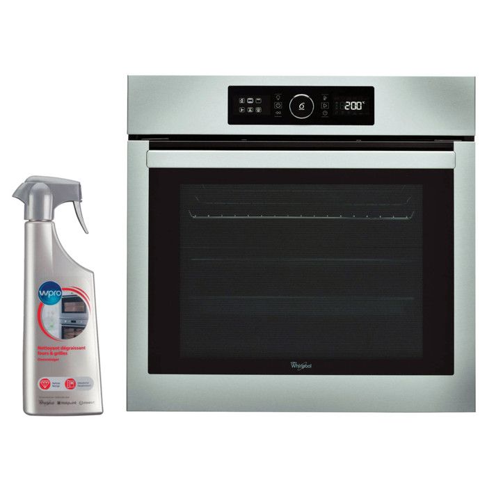 WHIRLPOOL Four Catalyse encastrable inox 73L multifonction Chaleur tournante 6eme Sens