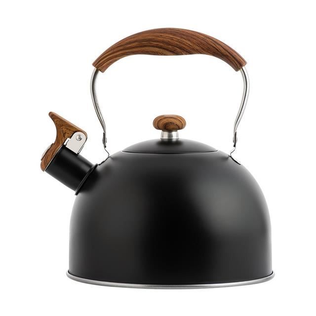 Bouilloire Sifflette En Inox 2,8 L – Pour Induction, Gaz, Vitrocéramique, Avec Bec Verseur Pratique