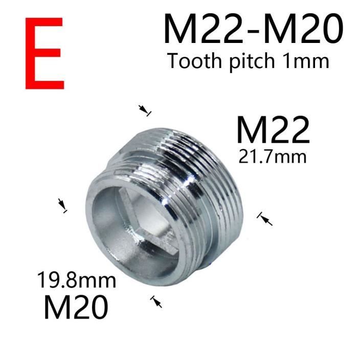 Raccordi In Ottone Rfxcom - 1/2 A M16-M28, Per Gorgogliatore Cucina/Bagno - Foto 6