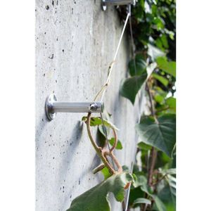 Tuteur En Acier Inoxydable Pour Plantes Grimpantes, 16 Supports, Corde