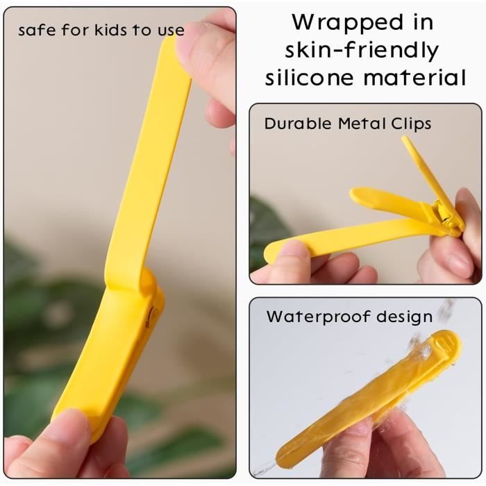 6 Marque-Pages Automatiques En Silicone - Clip Bec De Canard - Suivi Page Lecture Enfant
