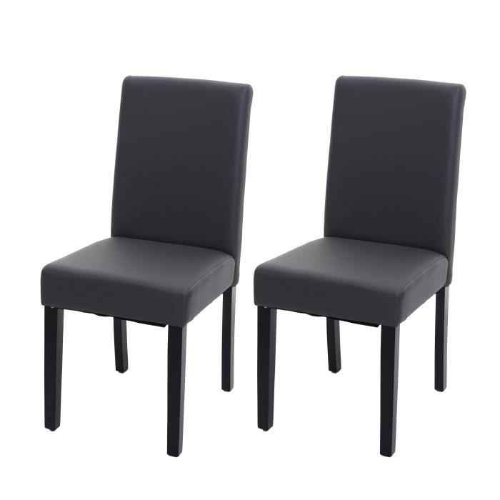 Lot De 2 Chaise De Salle à Manger - Chaise De Salle à Manger Avec 4 Pieds En Metal Et Dossier Rembourre Velours Gris