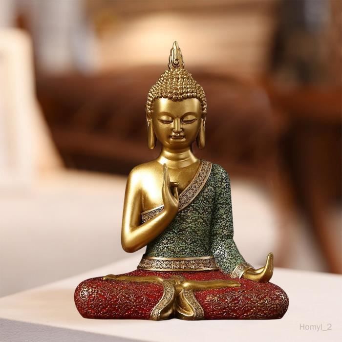 Statue Bouddha une main levée 30cm