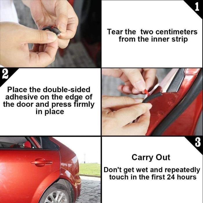 Protection Bord De Porte Voiture - Joint En PVC Transparent 5 Mètres Anti-rayures | Pour SUV, MPV, Voitures - 3