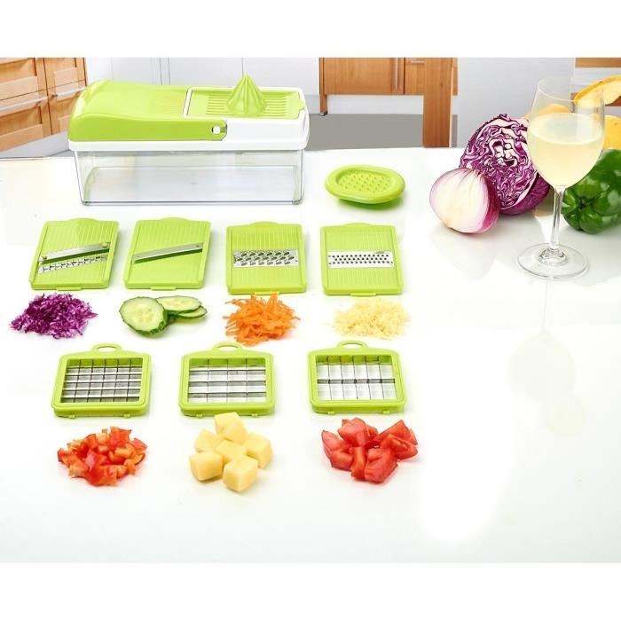 LE GUIDE MICHELIN Mandoline Multifonction 4 Lames Interchangeables Pour