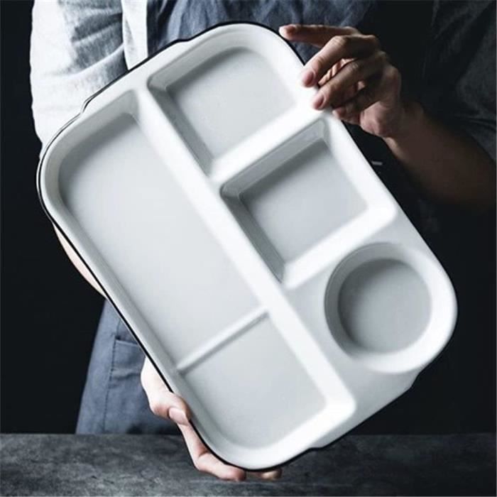Assiette Compartiment Adulte Céramique Assiette De Controle Des