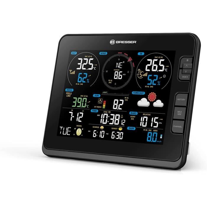 Bresser Station Météo Sans Fil 5en1 WLAN Profi-Sensor - Écran Couleur 5.7"