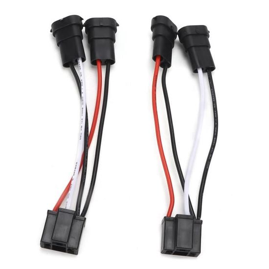 Faisceau Câblage Phare H11 – Adaptateur Pigtail Mâle/Femelle – Installation Plug & Play Sans Soudure