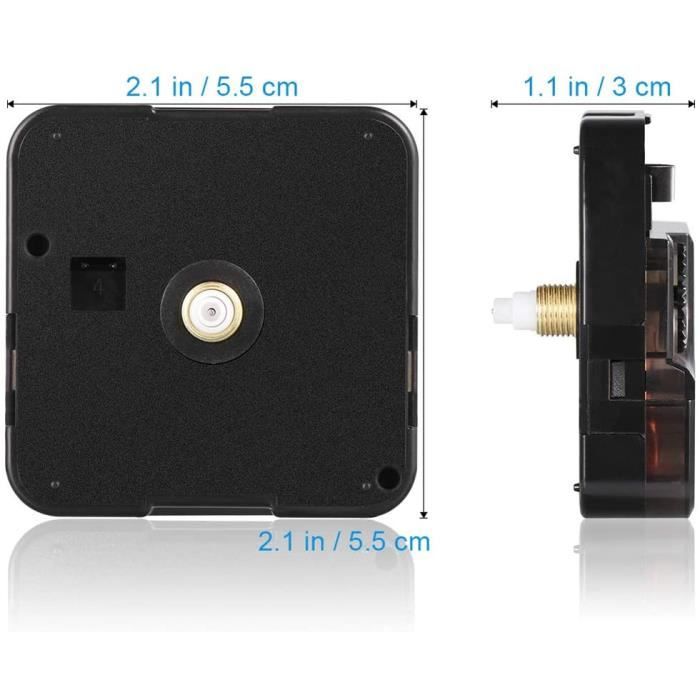 Lot De 6 Mouvements à Quartz Silencieux – 13 Mm, 16 Mm Et 22 Mm – Idéal Pour Horloges Murales DIY Et Réparations