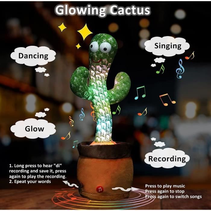 Universal - Jouet de cactus chantant et dansant - Doudous - Rue du