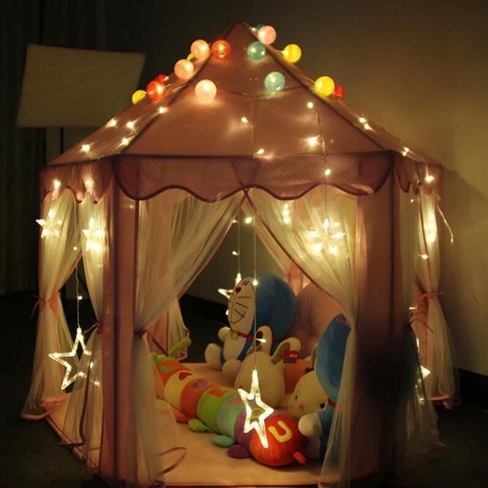 Château De Princesse Tente De Jeu Pour Enfants. Avec étoiles Lneuses