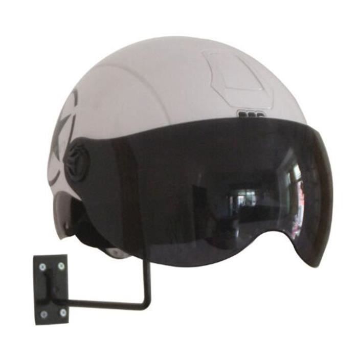 Support de casque de moto, support de casque en métal de rotation 180,  support de casque pour moto, vélo, manteaux, casquettes