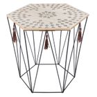 Table café déco métal octogonale Kumi Etnik Atmosphera