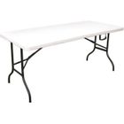 INNOV'AXE Table de Jardin Pliante PEHD Fiesta blanche - 8 Personnes - 180X76X74 CM