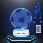 KENLUMO Lampe football Cadeau Noël enfant Mbappé Lampe de chevet LED télécommande Touchez pour changer de couleur decoration ado