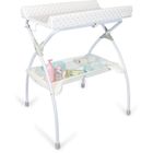 Table à langer pliante MOON avec plan à langer - Matière PVC - Etoile grise - BABYLAND / made in Italia