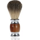 TOMTOP Blaireau de rasage brosse de salon hommes coiffure professionnelle barbe et visage