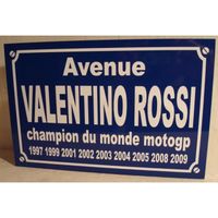 moto GP valentino rossi plaque de rue
