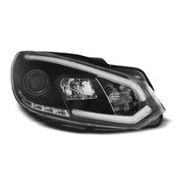 Paire de feux phares VW Golf 6 08-12 Daylight LTI DRL led noir