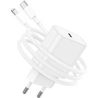 Chargeur Rapide iPhone USB C 20W Adaptateur avec 2M Câble, Apple Prise pour iPhone 14/14 Plus/14 Pro/14 Pro Max/13/12/11/SE/iPad