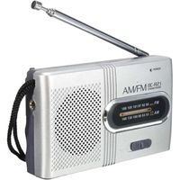 OLOKDYIZ BC-R21 AM FM Radio de Poche Portable avec 2 Piles AA, Radio Haut-Parleur Sans Fil pour la Maison et l'extérieur