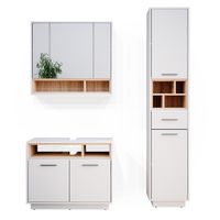 Ensemble Meuble De Salle De Bains VICCO ILIAS 3 Pièces - Goldkraft/Anthracite