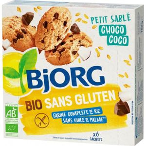 BISCUITS CHOCOLAT Bjorg Biscuits Bio petits sables choco coco sans g