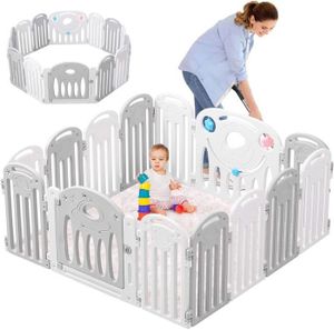 PARC BÉBÉ Parc Bebe 12+2 panneaux Modulable Grand, Parc Enfa