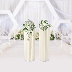 Vase Centre De Table Métal Blanc - Style Minable Chic - Mariage/banquet - Neuf - Arterameferro
