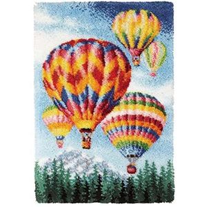 Tapis De Porte, Kits De Crochet De Loquet Pour Adultes - Motif Père Noël - Kit De Fabrication De Tapis De Noël Pour Adultes - 50 X 38,1 Cm