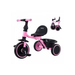 Tricycle Adulte RUETERY – 50,8 Cm, Guidon/selle Réglables, Panier Et Siège Enfant