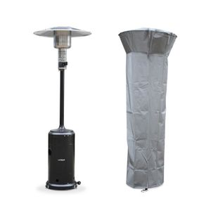 Réchauffeur de terrasse avec réflecteur de canopée bouclier champignons à gaz dextérieur pliable pour protéger le gaz propane de la pluie coupe-vent pour table de chauffage de terrasse 35 x 15 po 