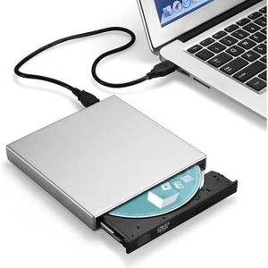 RETOO Lecteur CD Externe avec câble USB 2.0 A, B, graveur Portable et à  Faible Bruit, DVD RW Drive Plug & Play, Slim SuperDrive pour Ordinateur