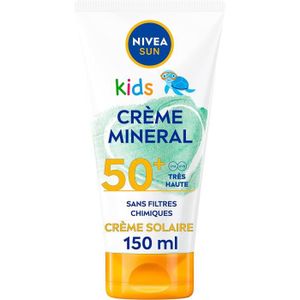 SOLAIRE CORPS VISAGE Crème Solaire Pour Le Corps - Minérale Kids 50+ (1 X 150 Ml) Crème Filtre Uva/uvb 100% Minéraux Protection Solaire Ultra-résista