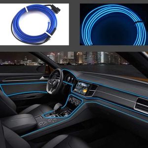 16 ft néons lumières bande de garniture intérieure de voiture conception de consommation de faible puissance avancée pour les interstices de panneau intérieur décoratif BYS El Wire 5 m