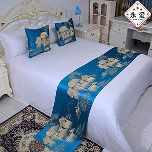 1 pillowcase no pillow Chemin De Lit Queues De Lit Couleur Unie éCharpe De Lit D/'HôTel Drapeau Literie Style EuropéEn Serviette Bout Lit Haut De Gamme HôTel Taie D/'Oreiller Cream Color 45x45cm