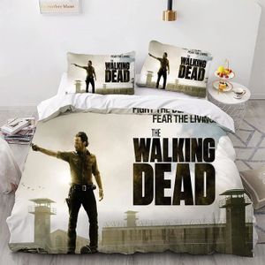 The Walking Dead Avec Housse De Couette Ensemble De Literie 3PCS Housse de Couette Taie d'oreiller UK/EU Taille