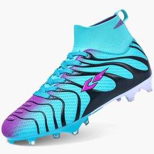 CHAUSSURES DE FOOTBALL Chaussures de Football - AIUD - Crampons Moulés - Bleu - Mixte - Confort Optimal